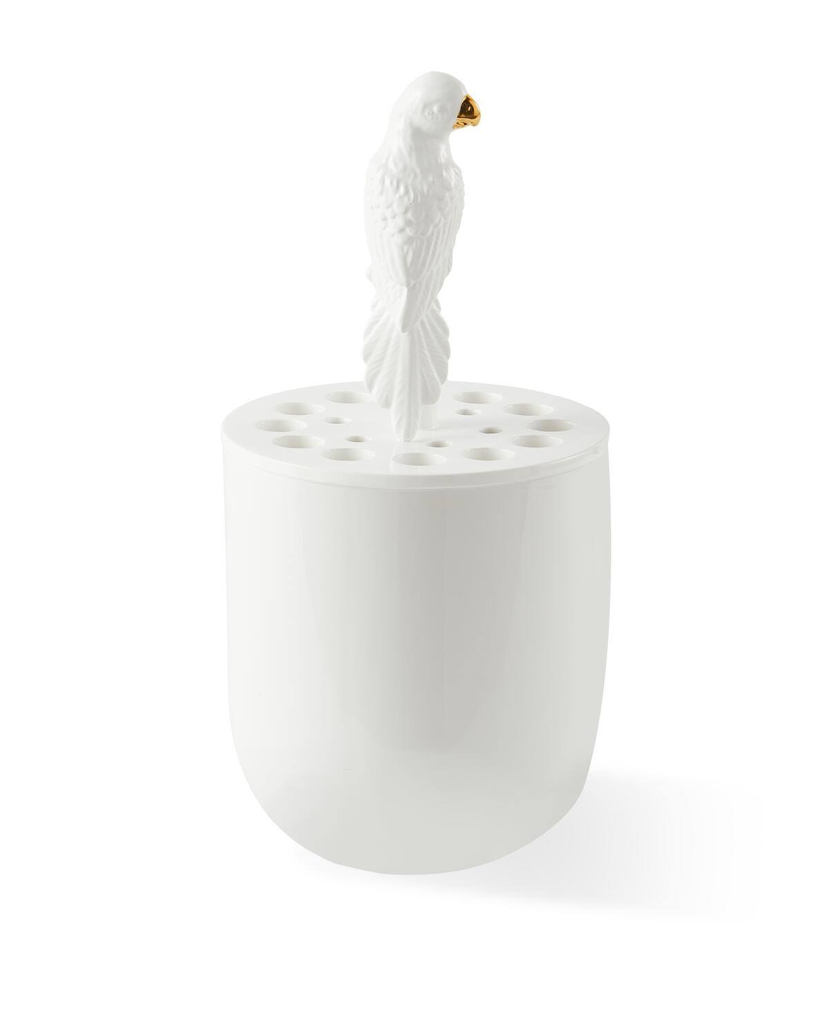 Vase bird watching - Hvid